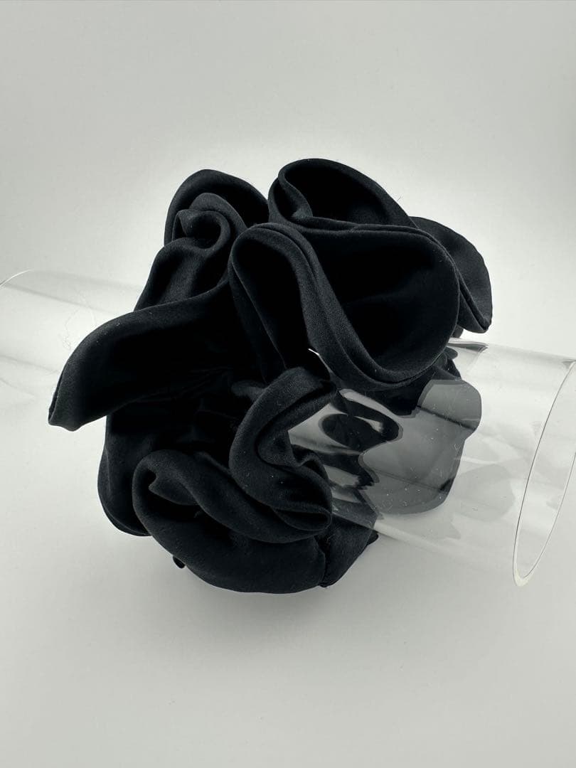 acca ブラック シルクシュシュ 収納袋付き