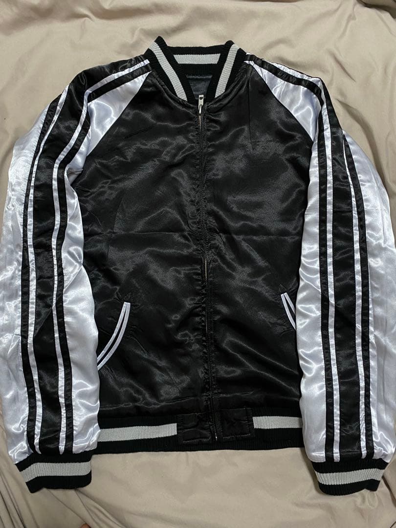 JUNKY'S スカジャン 限定 スカル ２面用　レーヨン unisex