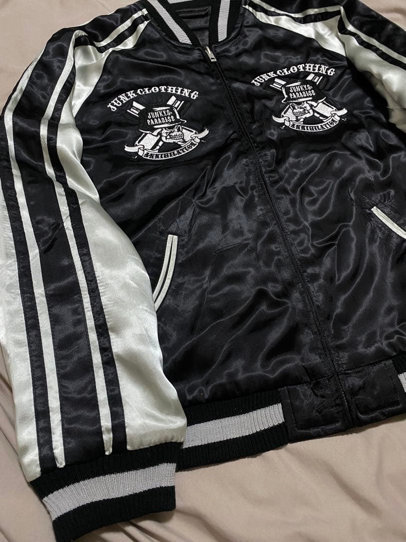 JUNKY'S スカジャン 限定 スカル ２面用　レーヨン unisex