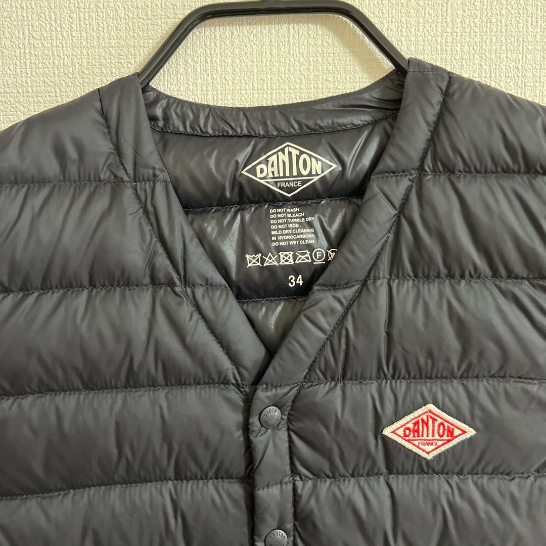 DANTON ダントン インナー ダウンベスト 34 XS ブラック