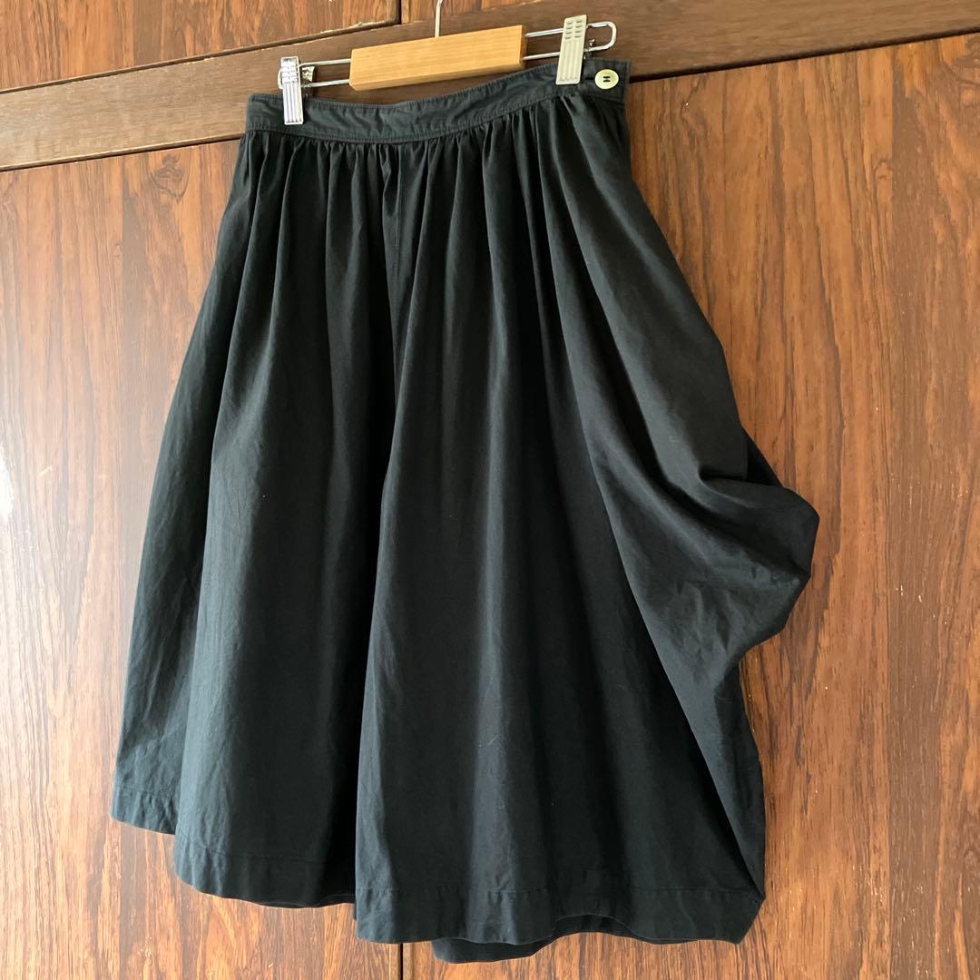 トリコ コムデギャルソン.変形キュロット.黒.AD1998