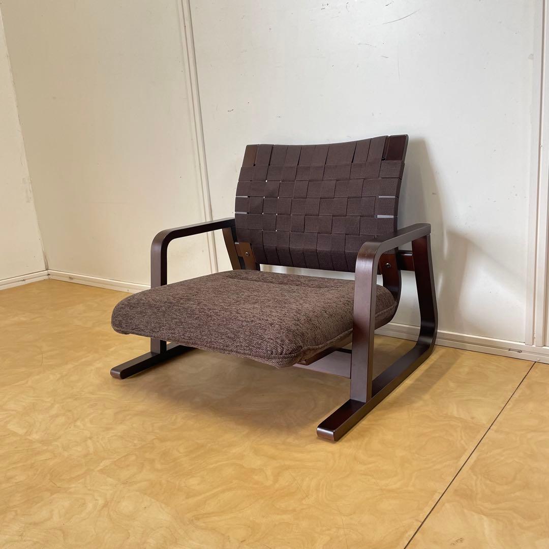 豊橋木工 低座椅子 おおらか座 座椅子 アームチェア 肘付き座椅子 イス いす