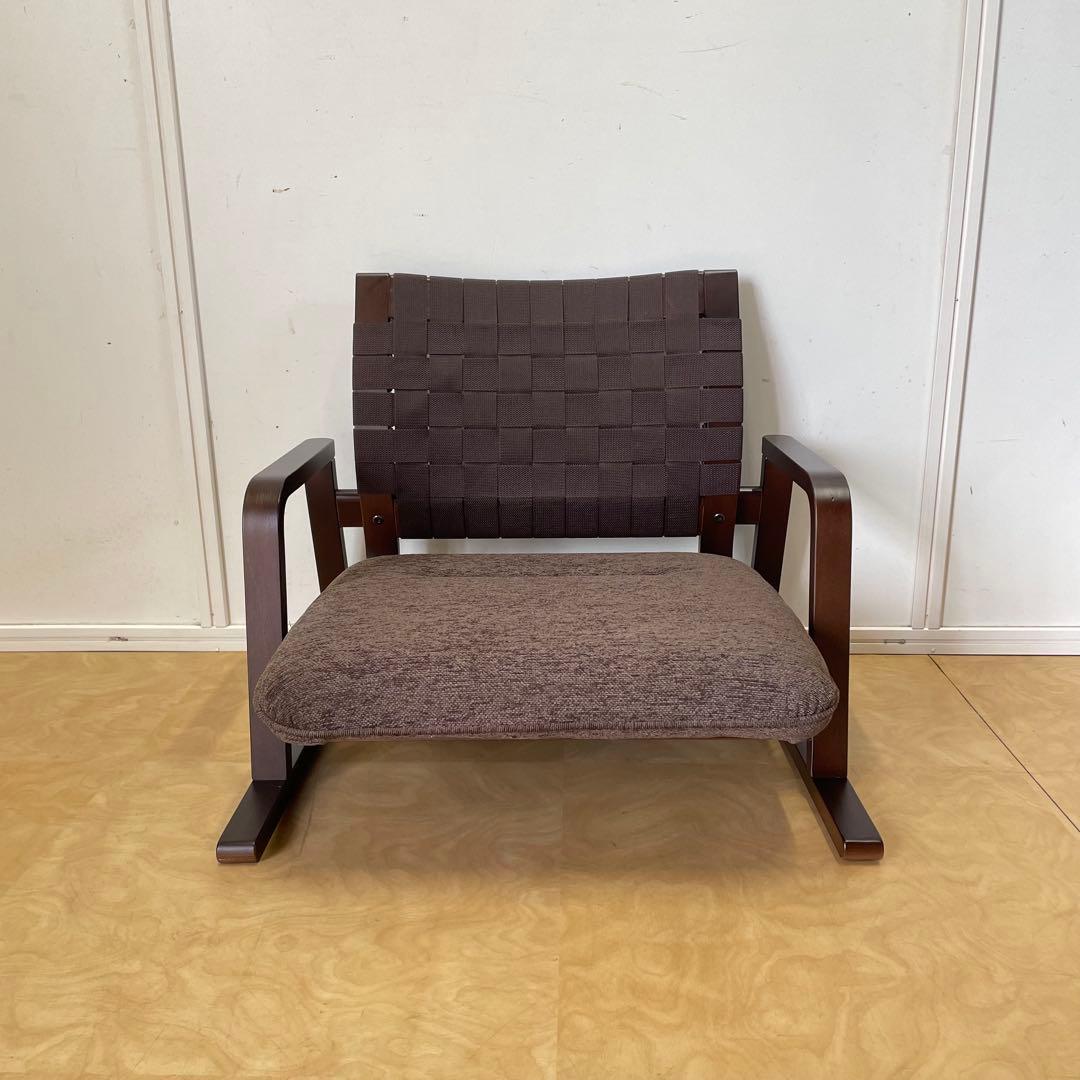 豊橋木工 低座椅子 おおらか座 座椅子 アームチェア 肘付き座椅子 イス いす