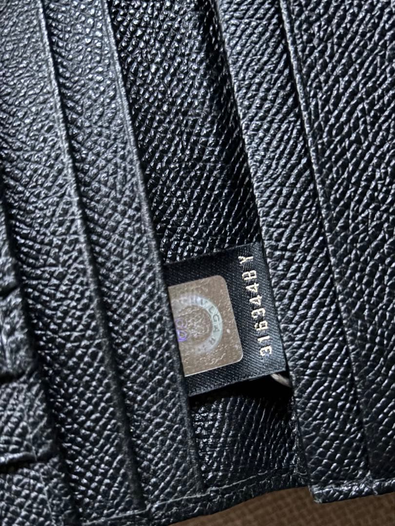 美品　ブルガリ 長財布　レザー　黒　30398 ビーゼロワン　BB Man