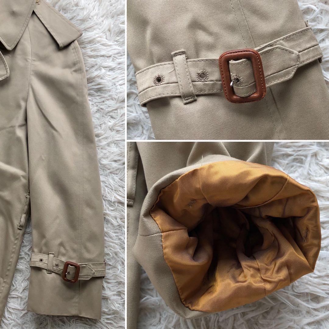 【極美品英国製】アクアスキュータム　トレンチコート　ベージュ　付属品完備　ロング