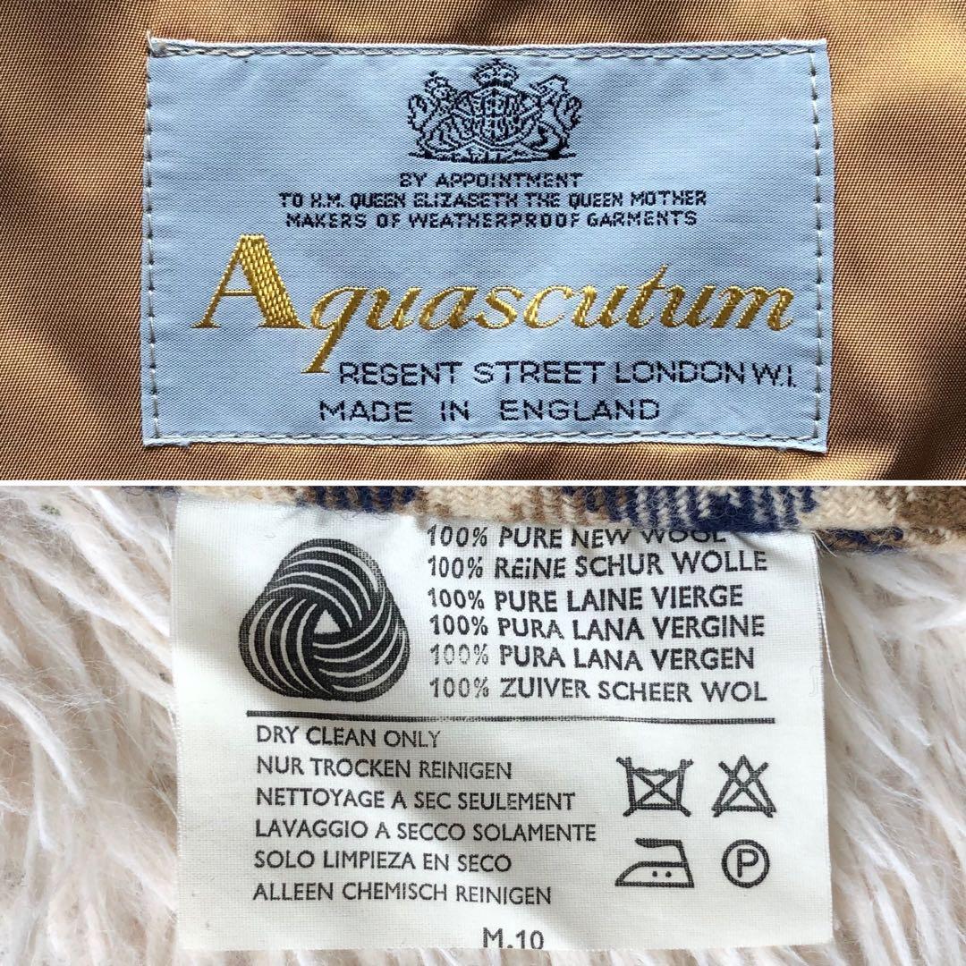 【極美品英国製】アクアスキュータム　トレンチコート　ベージュ　付属品完備　ロング