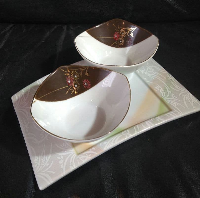 ♥ホームパーティー用♥美濃焼 ・名作良峰作高級浮き上り銀彩皿⬛５種豪華1セット