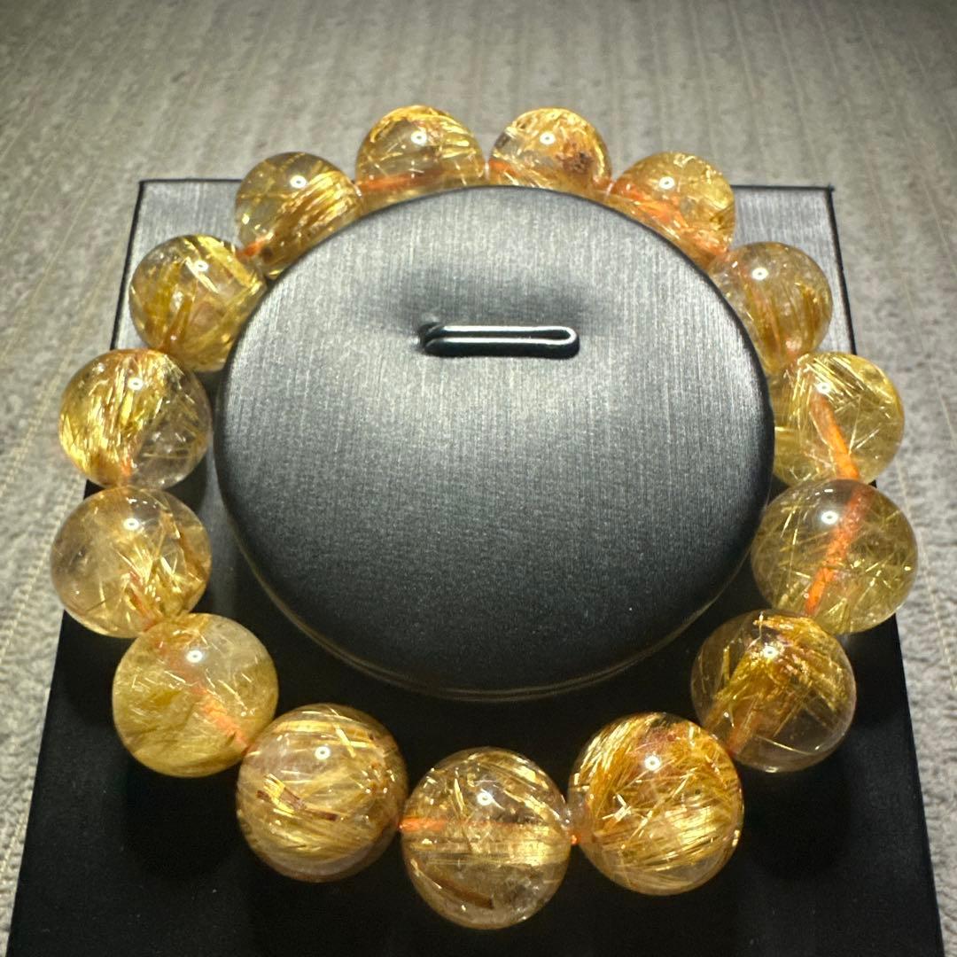 大玉タイチンルチル　ルチルクォーツ　14.5㎜