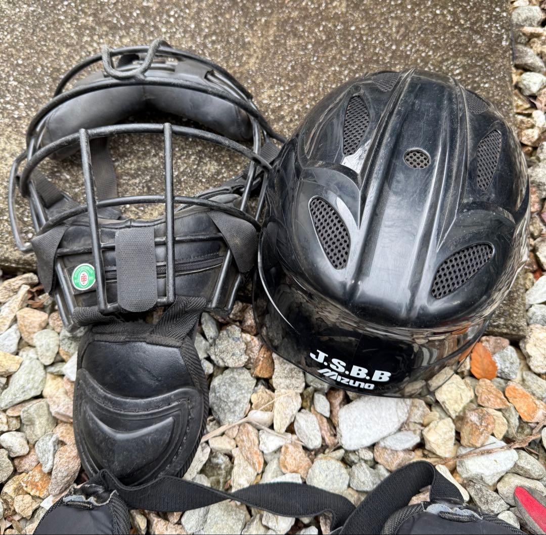 Mizuno キャッチャー防具一式とバットセット