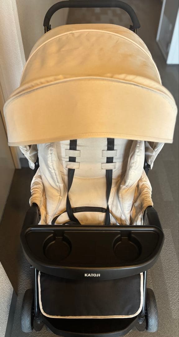 KATOJI 二人乗りベビーカー ベージュ