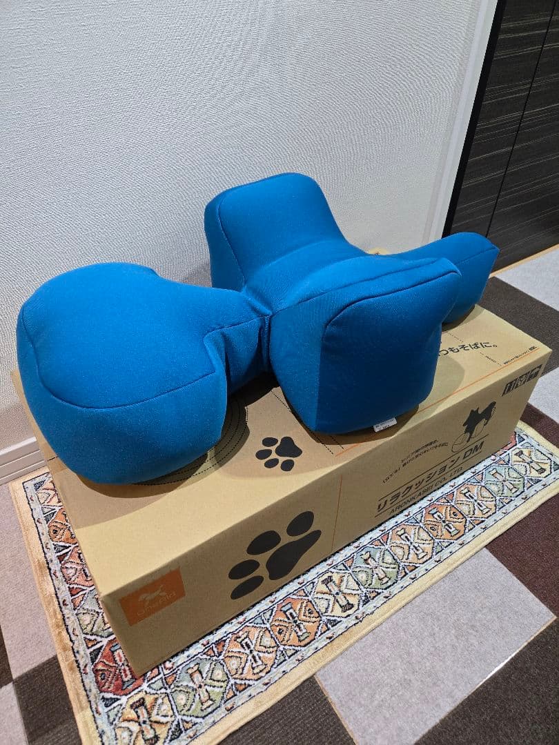 [OneAid] リラクッション DM　青（小型犬）【立体保持 介護 ベット】