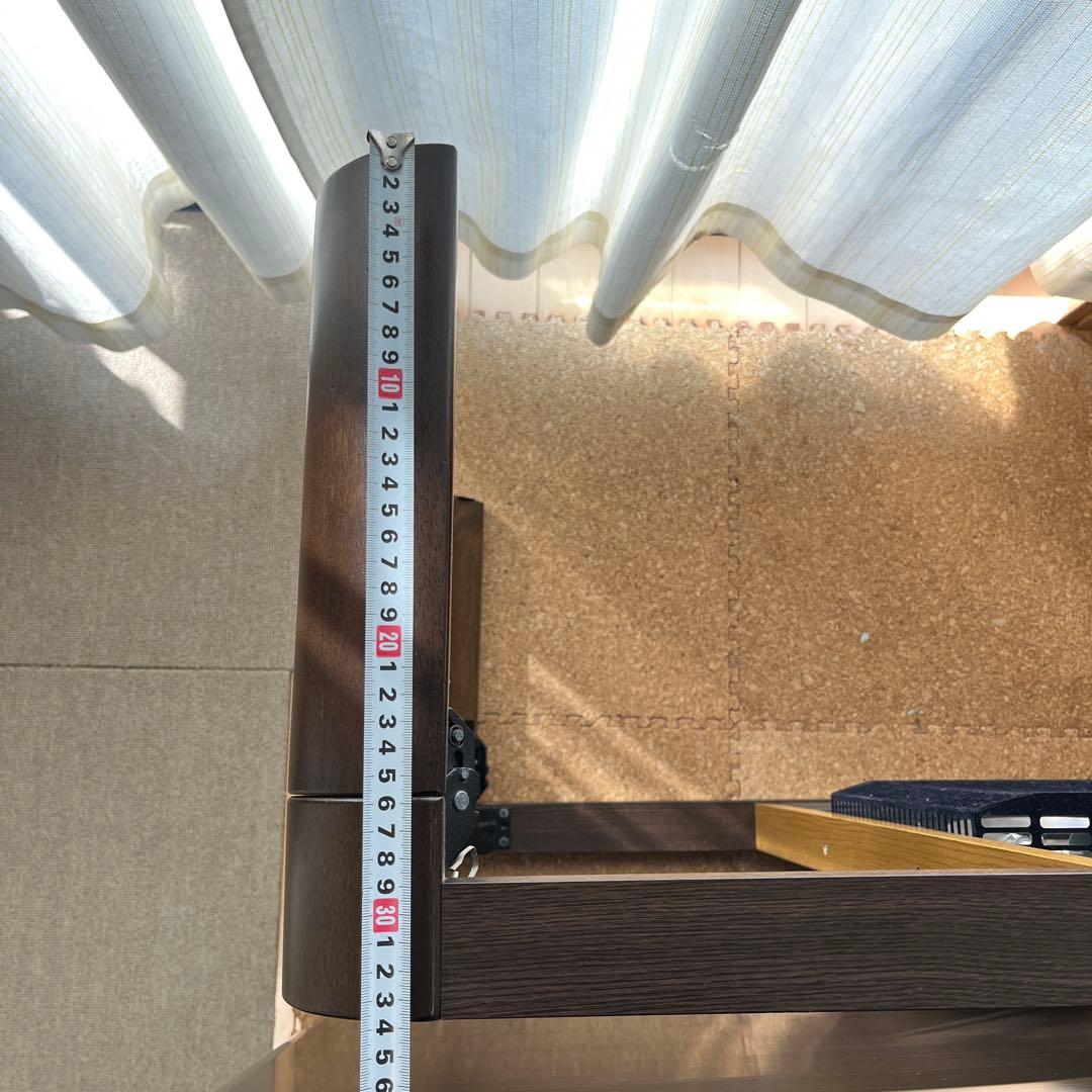 ブラウン 折りたたみ こたつ 長方形105cm×75cm