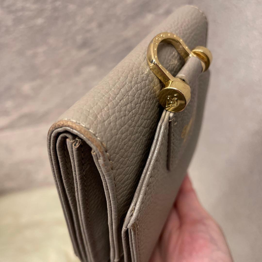 ATAO アタオ ロトロ 二つ折り財布 グレージュ