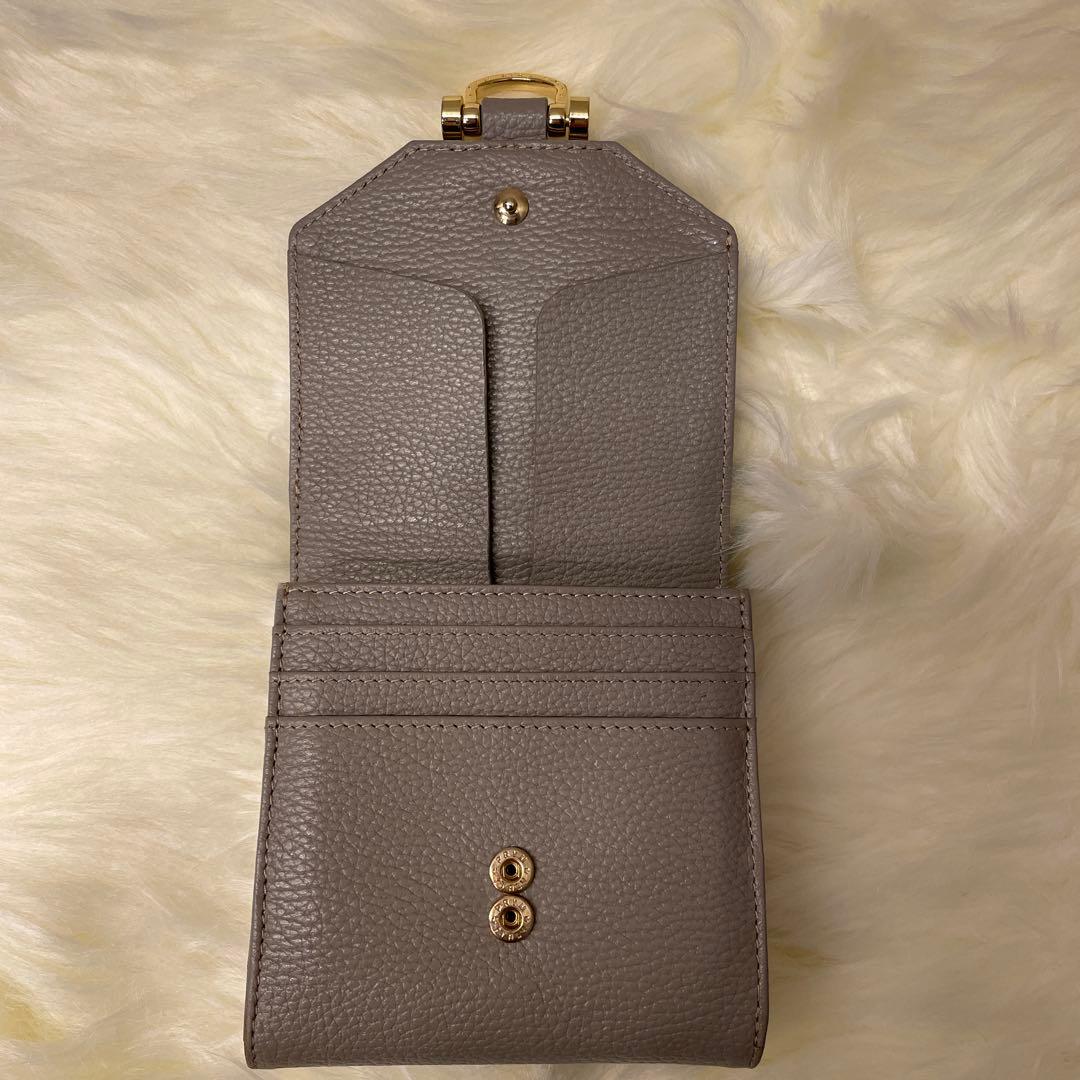 ATAO アタオ ロトロ 二つ折り財布 グレージュ