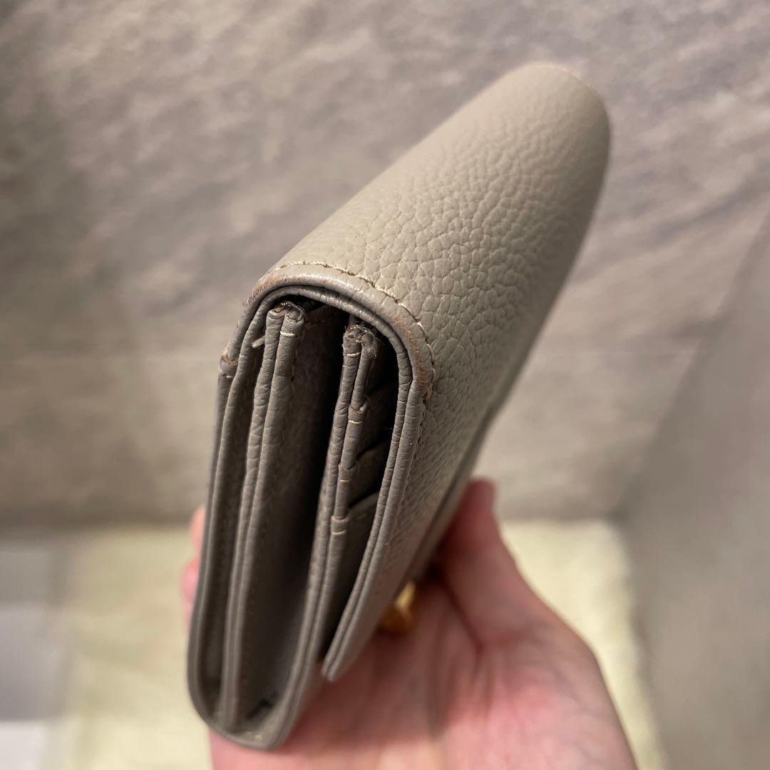 ATAO アタオ ロトロ 二つ折り財布 グレージュ