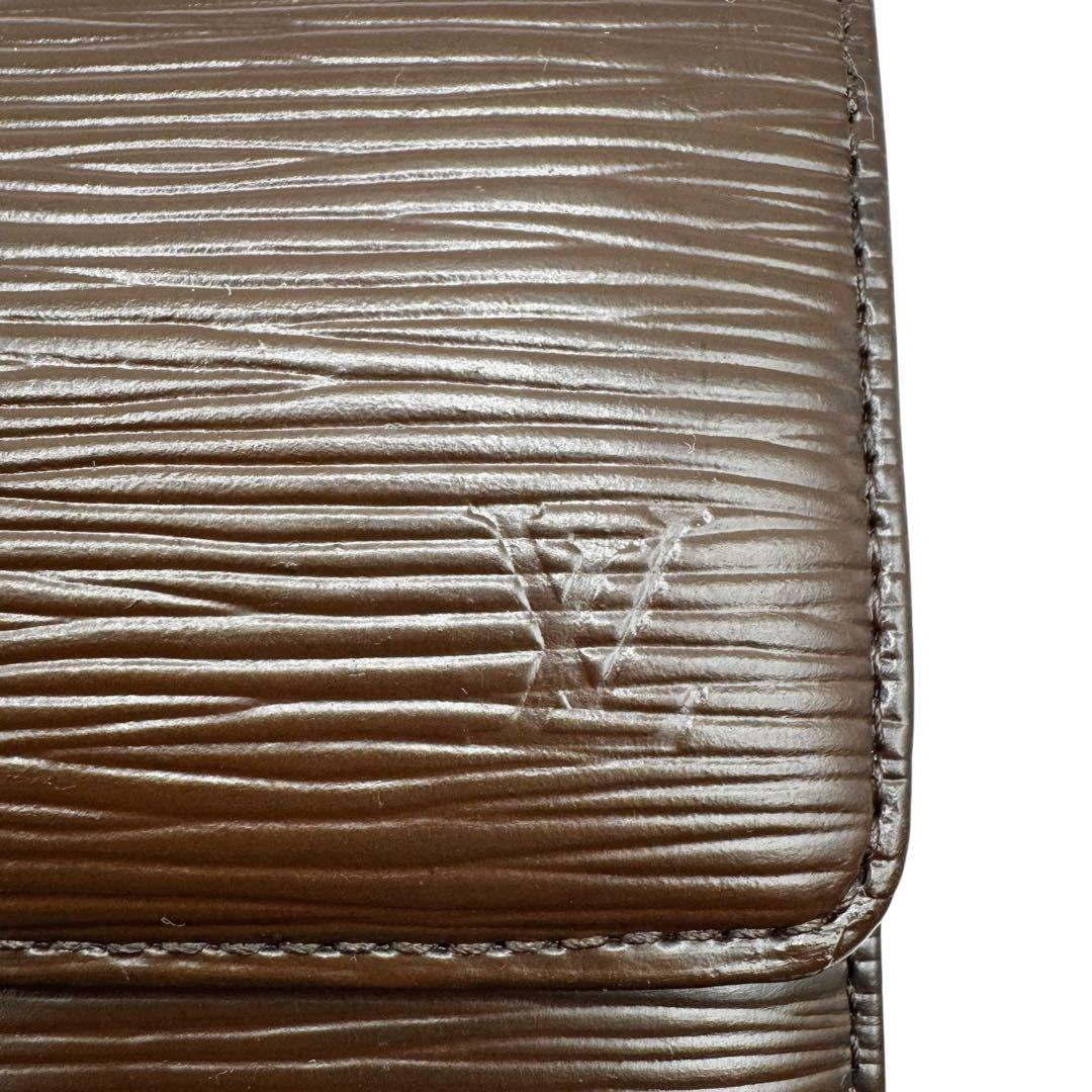 S級極美品✨LOUIS VUITTON エピ トレゾール ブラウン 三つ折り