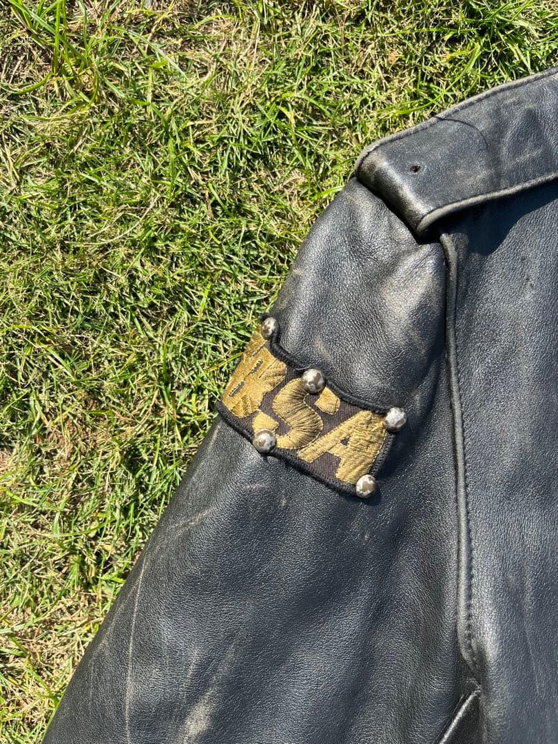 ダブルレザージャケット　ライダース　Blanded garments