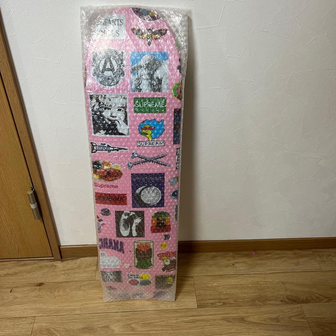 【最終価格】未使用Supreme スケートボードデッキ ピンク　ステッカー