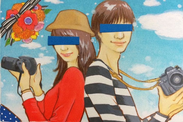 お誕生日プレゼントに❤︎似顔絵、イラストオーダー