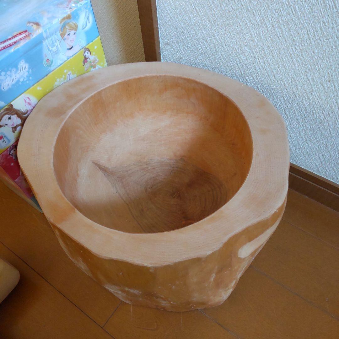 臼と杵　美品　お餅つき