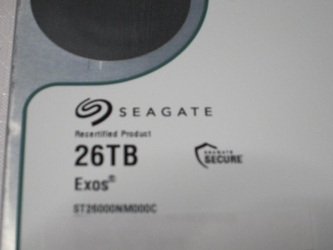 即日発送可 Seagate ST26000NM000C 26TBHDD ジャンク