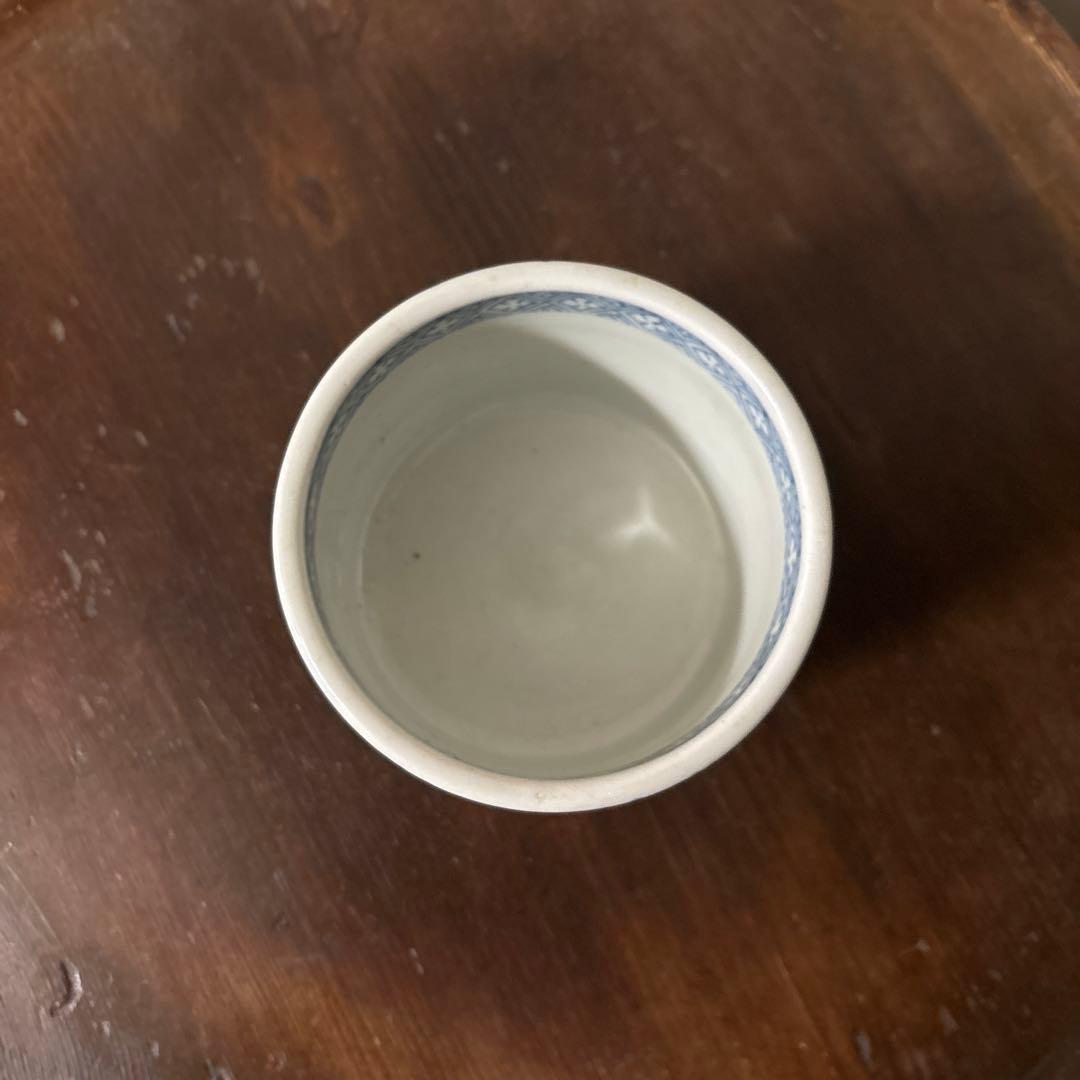 古伊万里染付　火入　江戸時代.明治　骨董品　アンティーク　古道具　白磁　検:李朝