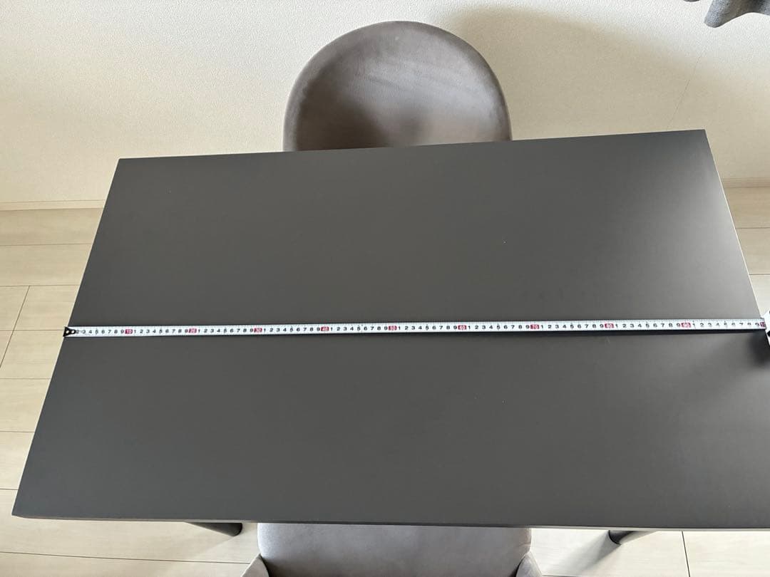 【送料込み】ダイニングテーブル　グレー