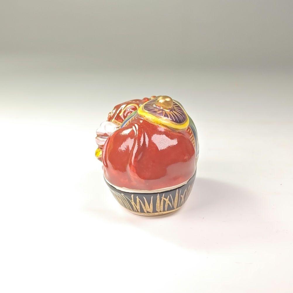 ウ316 香合『翠浩造』『笠牛　色絵香合　共箱』茶道具