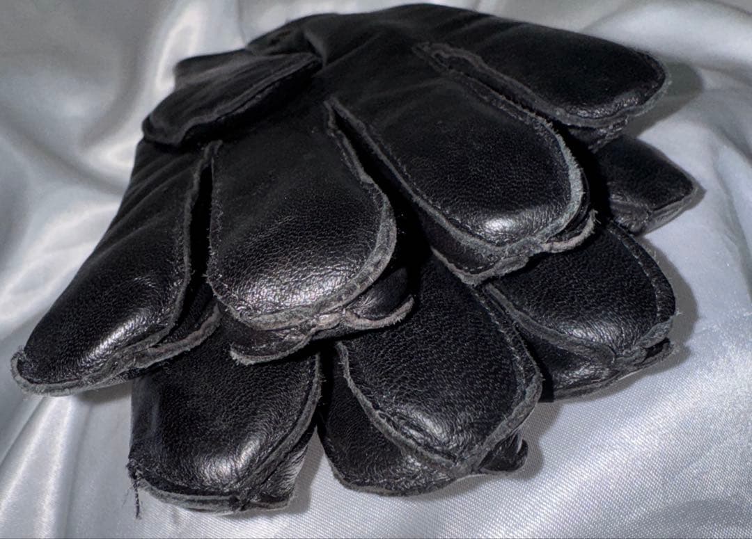 DENTS デンツ　 ラビットファー　レザーグローブ　手袋　ブラック