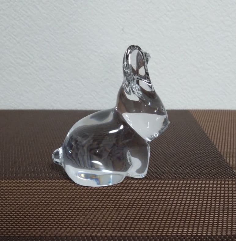 バカラ・干支ウサギ クリスタルオブジェ