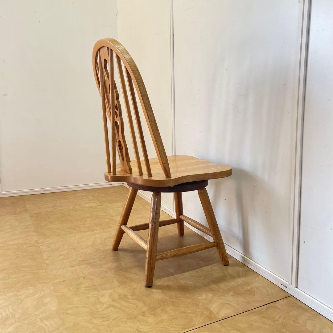 ウィンザー 回転椅子① オーク材 チェア 椅子 イス アンティーク 英国スタイル