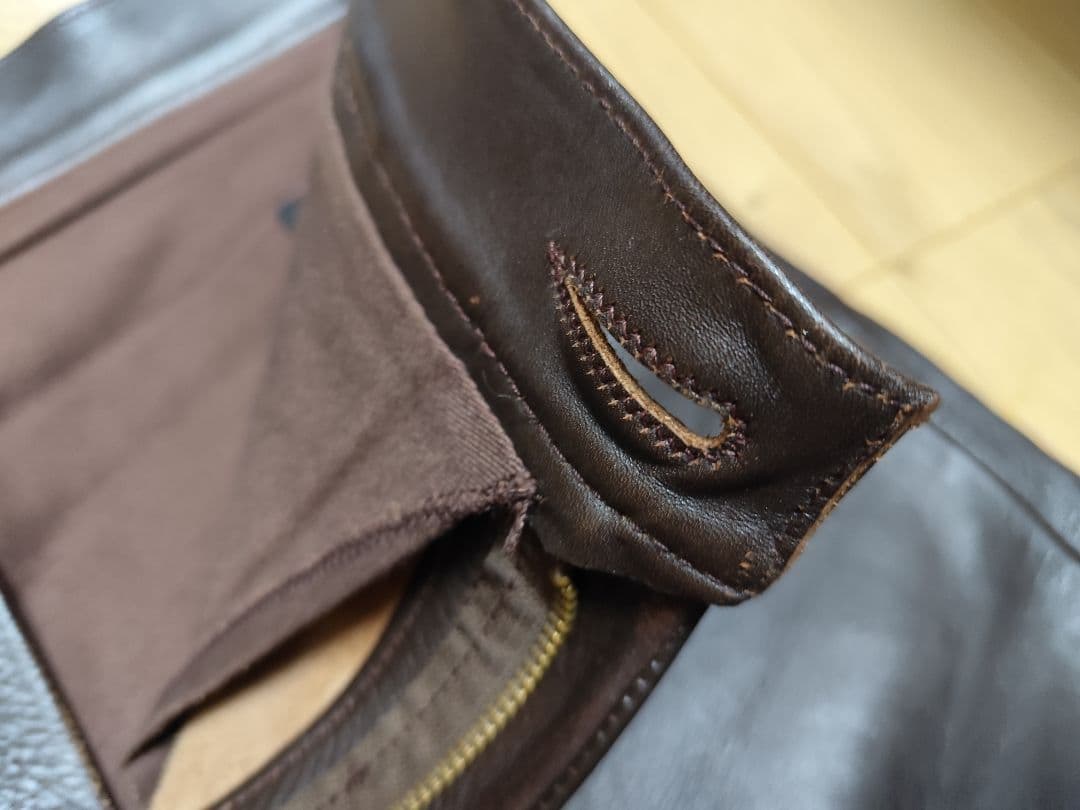 エアロレザー 34 レザーパンツ 革パン 本革 馬革 バイカー 5ポケット 茶