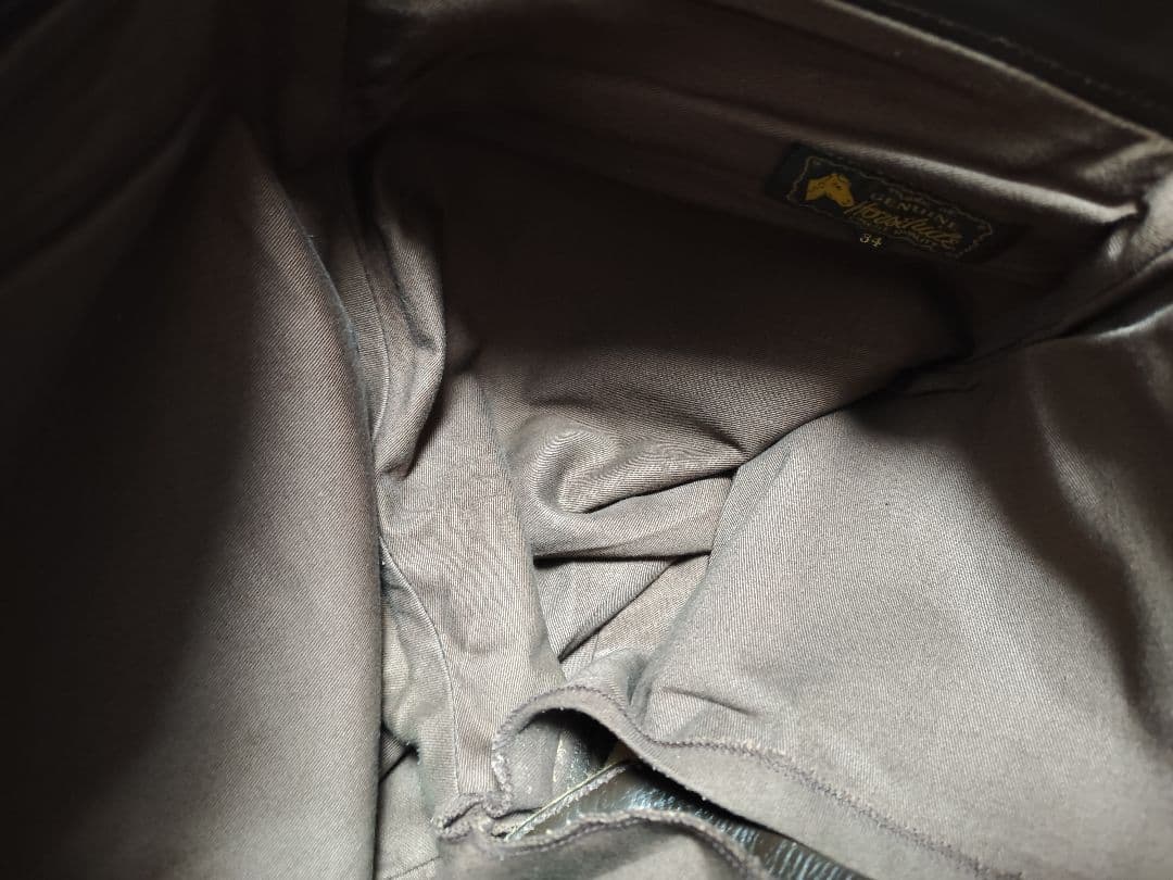 エアロレザー 34 レザーパンツ 革パン 本革 馬革 バイカー 5ポケット 茶
