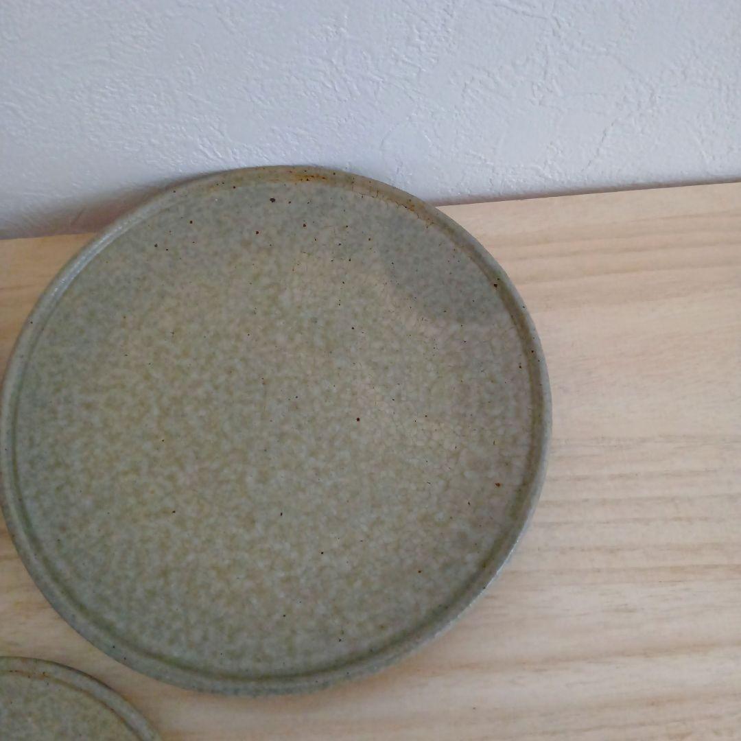 叶谷真一郎 氏　陶器　皿　約19.3／13.5　4枚