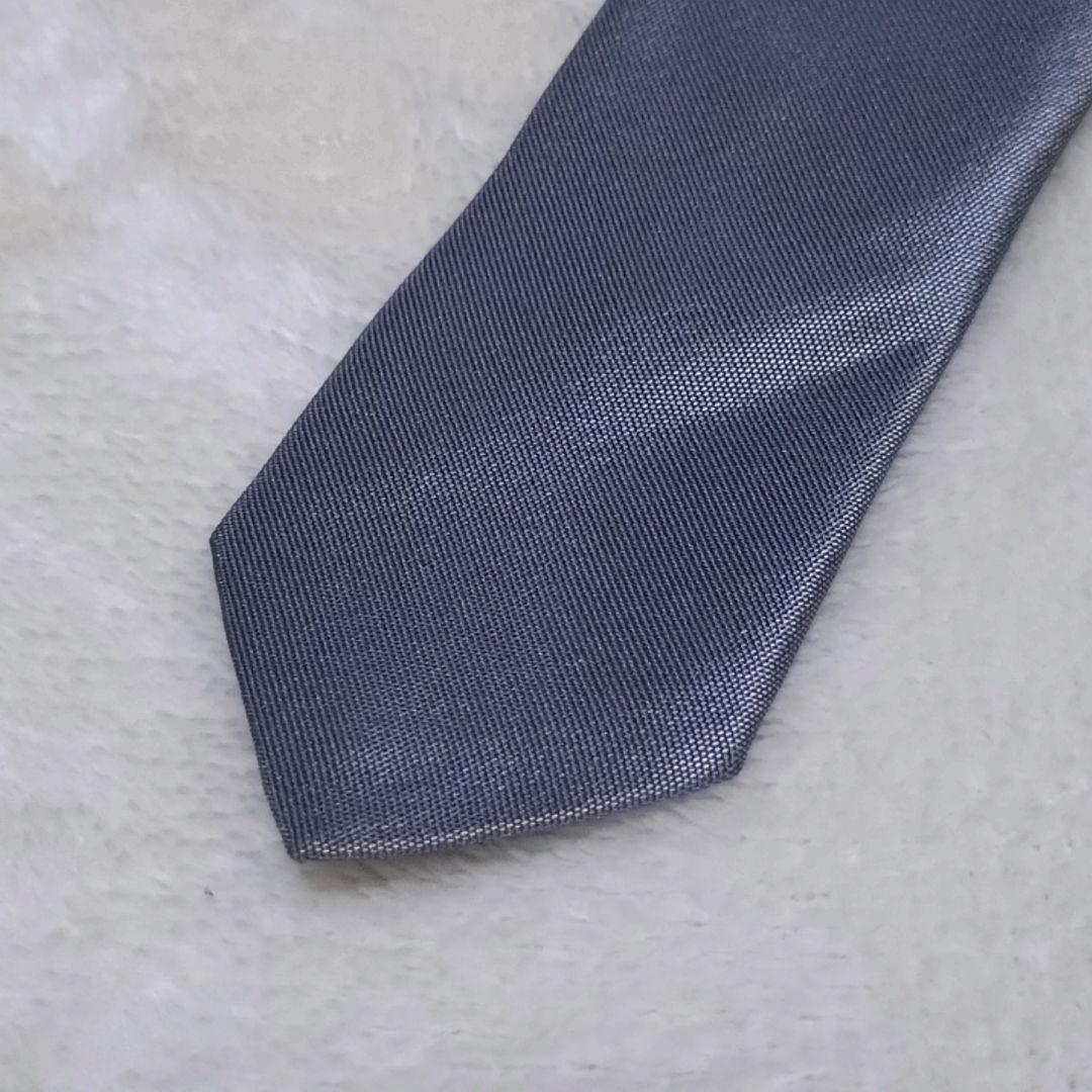 美品■JIL SANDER ネクタイ　シルバー　ナロータイ　ジル サンダー