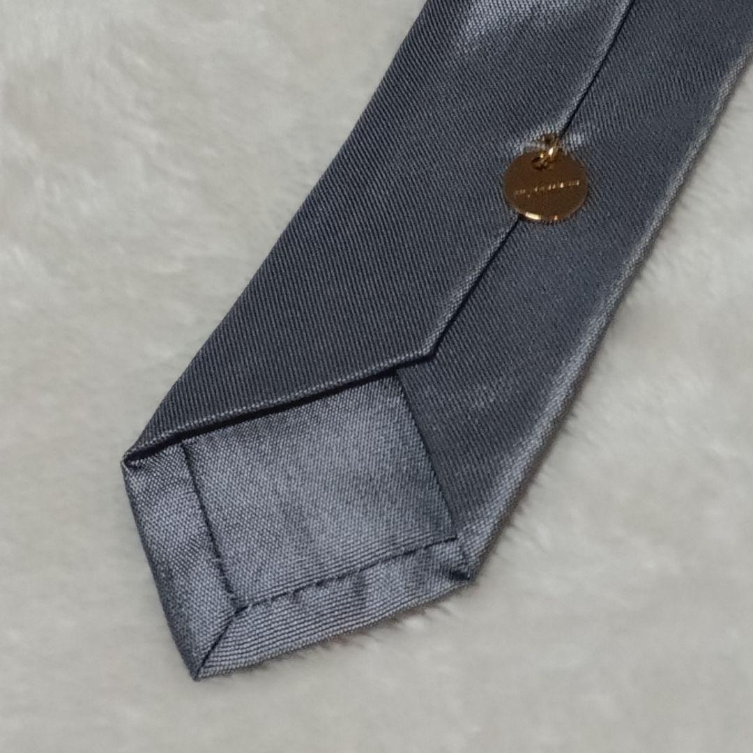 美品■JIL SANDER ネクタイ　シルバー　ナロータイ　ジル サンダー