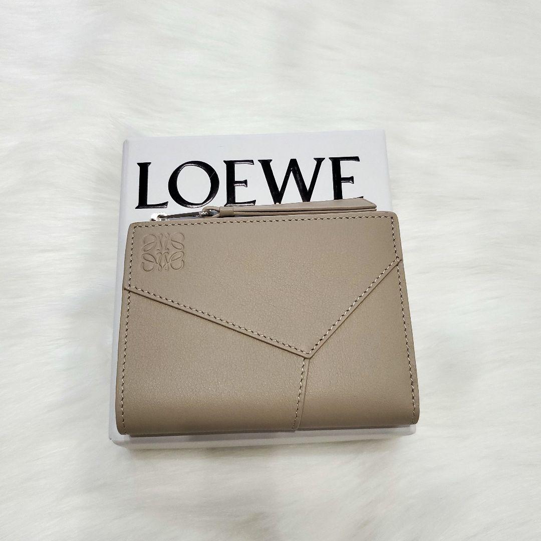 新品☆LOEWE パズル スリム コンパクト ウォレット　二つ折り財布