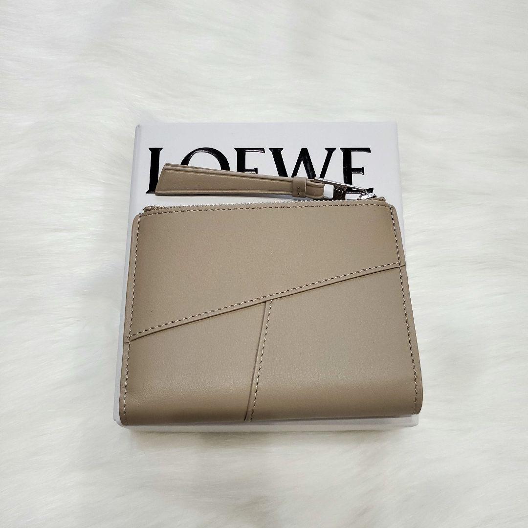 新品☆LOEWE パズル スリム コンパクト ウォレット　二つ折り財布