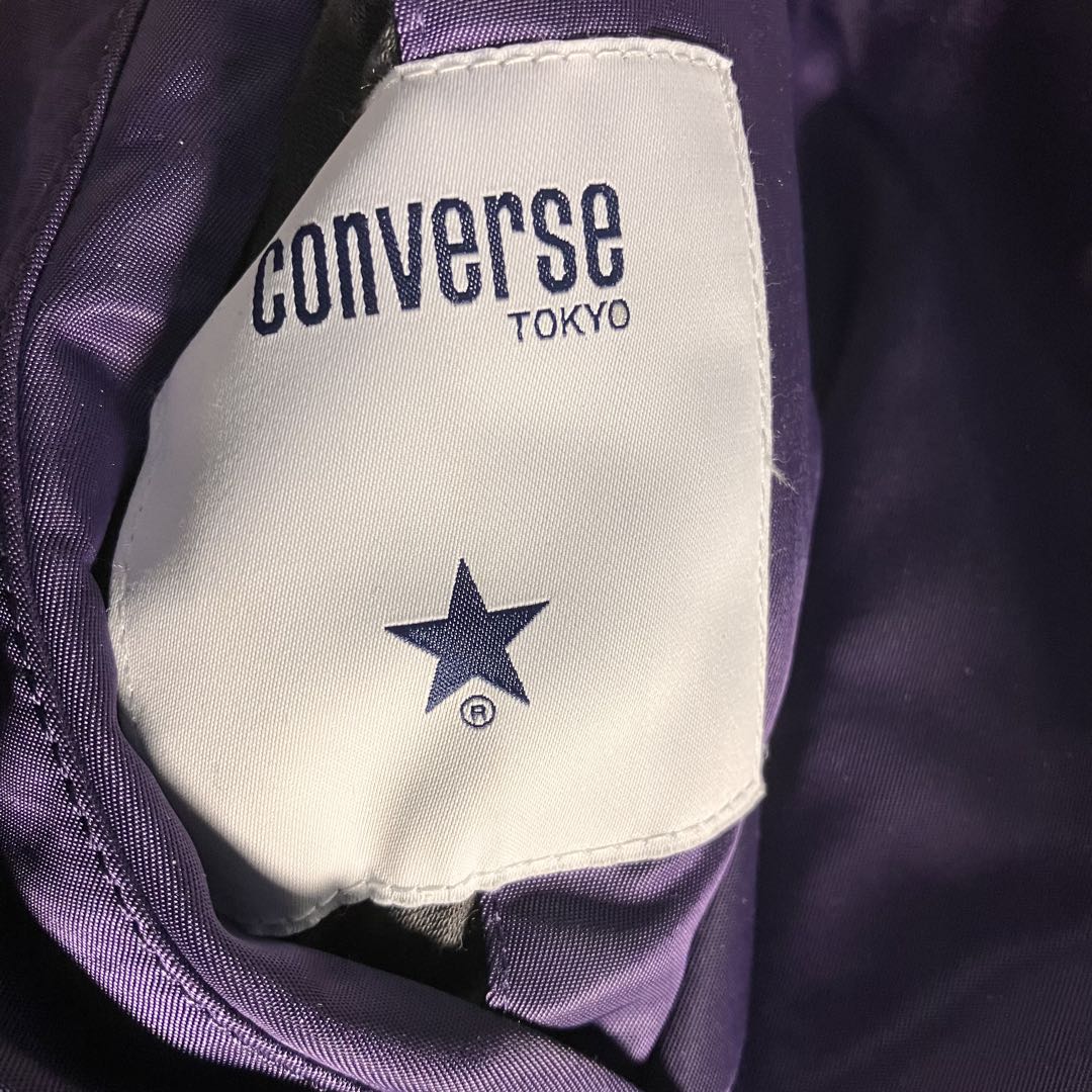 CONVERSE TOKYO MA-1 パープル 中綿 フリーサイズ