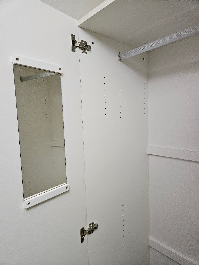 ニトリ ポルテ80cm幅 ホワイト ワードローブ