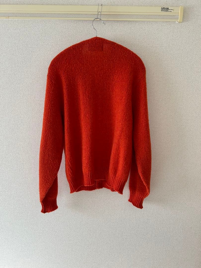 60s mohair cardigan オレンジ