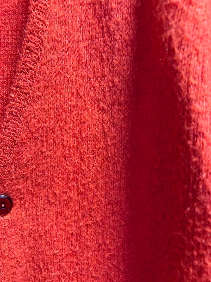 60s mohair cardigan オレンジ