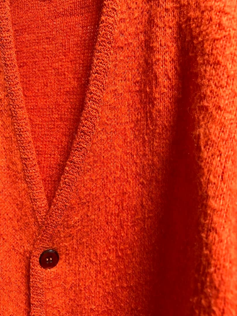 60s mohair cardigan オレンジ