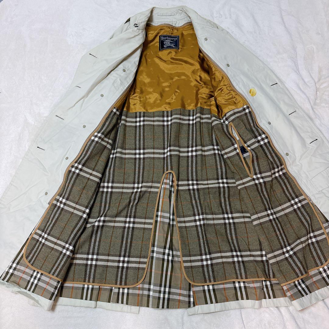 バーバリー ハニーベージュ トレンチコート ノバチェック ライナー・ベルト付き