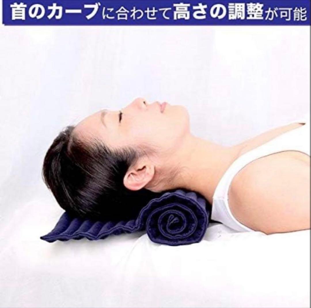 ストレートネック専用枕 【コリ吉ロール ワイド】60cm幅 今治タオル 洗濯可