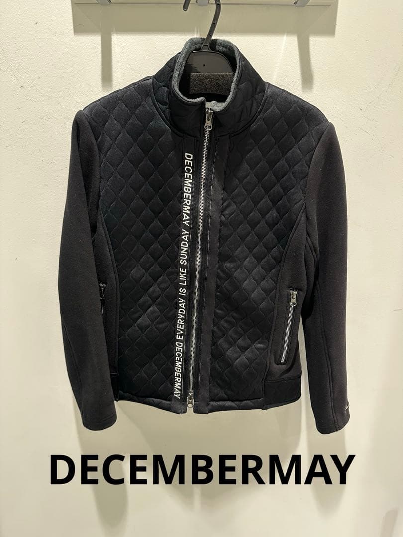 ディセンバーメイ　ー部裏起毛キルティングゴルフジャケット　レディースサイズM