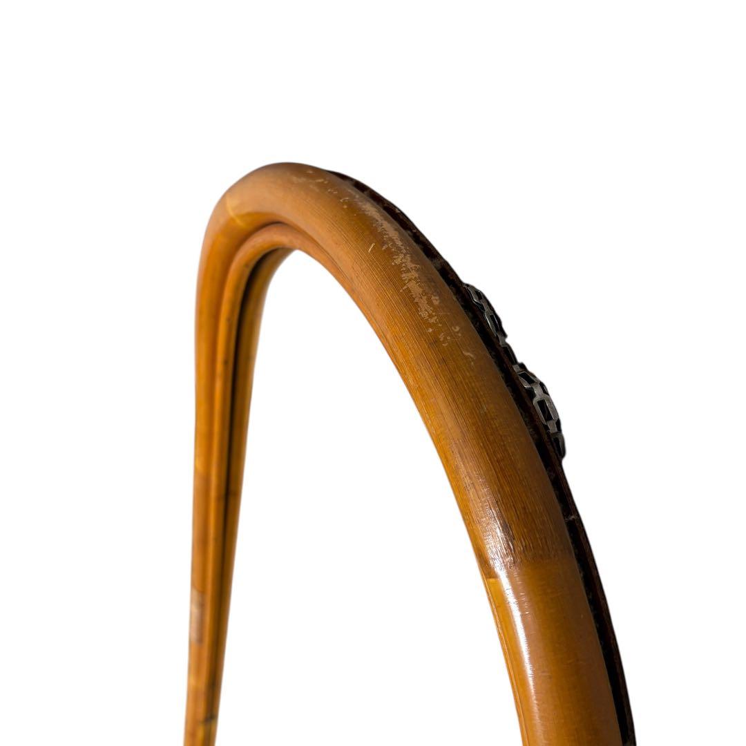 アンティーク　ラタン　壁掛けミラー　姿見　ヴィンテージ 124×46cm