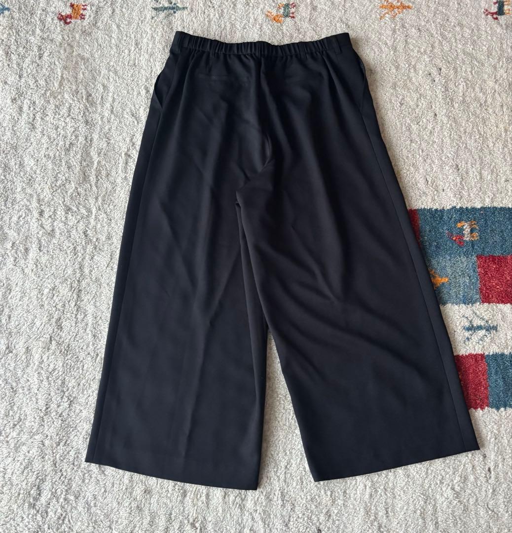 大きいサイズ　3点セット　ノーカラーパンツスーツ　セットアップ　ニッセン　黒