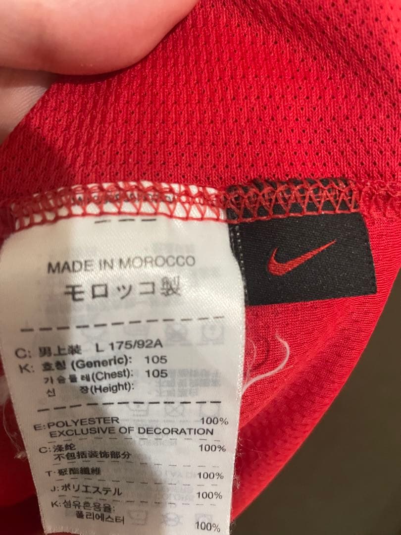 ロナウド　マンチェスター・ユナイテッド 2008年決勝シャツ　Lサイズ