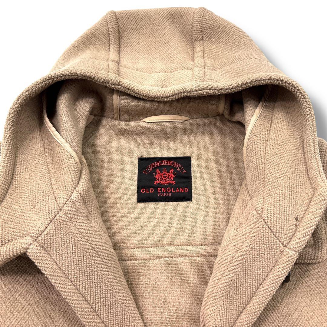 美品　OLD ENGLAND　オールドイングランド ダッフルコート ヘリンボーン